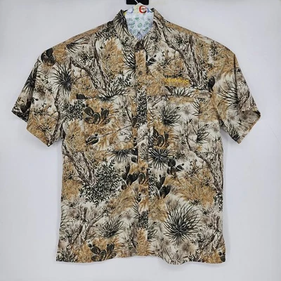 GameGuard Shirt Mens XL Cactus Camouflage Fishing Short Sleeve Outdoor 1023 - Image 1 of 4