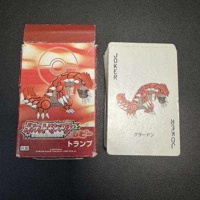 Pokemon Japanese Poker Playing Cards Deck Ruby Groudon 54 Card - Image 1 of 4