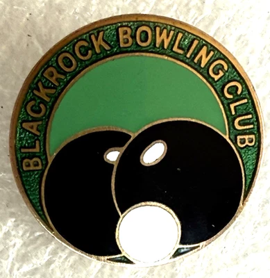 Blackrock Bowling Club - Vintage Enamel Lapel Badge - Dublin, Ireland - Image 1 of 3