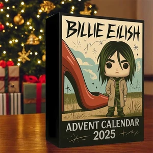 Christmas Countdown Blind Box Calendar Billie Eilish 2D Advent Calendar - Picture 1 of 6