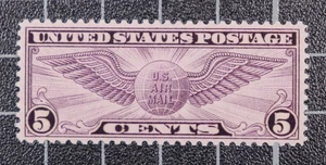 Scott C16 5 Cents Winged Globe MNH PSE Cert Grade 90 SCV $75.00 - Picture 1 of 3