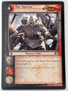 LORD OF THE RINGS TCG REALMS OF THE ELF LORDS RARE 3R99 ORC TROOPER ex - Picture 1 of 1