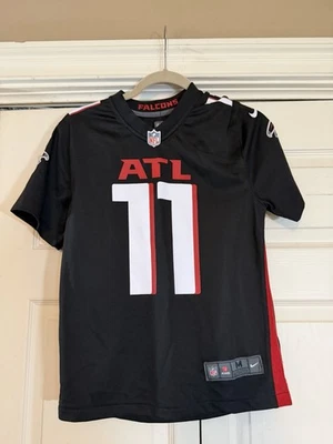 Camiseta deportiva juvenil de los Atlanta Falcons M 10/12 negra Julio Jones #11 NFL Nike On Field nueva con etiquetas Foto 1 de 4