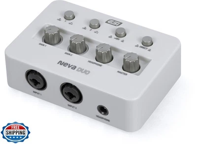 ESI Neva Duo | Professional 24-bit/192kHz 2x2 USB Audio Interface for PC and  - Image 1 of 4