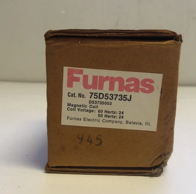 FURNAS P/N: 75D54822J MAGNETIC STARTER COIL 60Hz 240V NEW IN BOX - Image 1 of 4