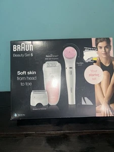Silk-épil Beauty Set 5 5/885 BS Wet & Dry epilator + 3 extras - Legs/Body/Face - Picture 1 of 5