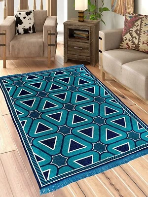 5D Designer Superfine Exclusive Velvet Carpet Runner Area Rug 5 x 7 Feet (A18) - Image 1 of 3