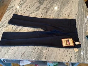 Vintage Wrangler Wrancher Rancher Polyester Pants 42 X 30 NWT Black - Picture 1 of 8