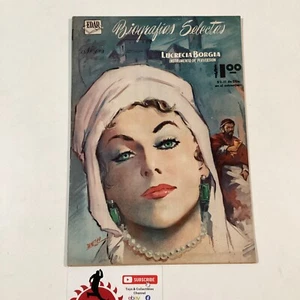 1962 SPANISH COMICS BIOGRAFIAS SELECTAS #183 LUCRECIA BORGIA EDAR COMIC MEXICO - Picture 1 of 8