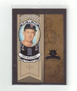TED WILLIAMS 2005 DONRUSS DIAMOND KINGS BLACK #D 9 /25  HIS JERSEY # SSP 1/1 - Picture 1 of 2