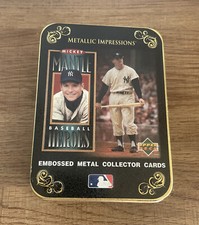 Mickey Mantle 1995 Upper Deck Baseball Heroes Metallic Impressions 5 Card Tin