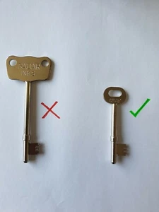 4 x Yates Down Stairs Disabled Radar Toilet Key MINI version "NOT BULKY " - Picture 1 of 1