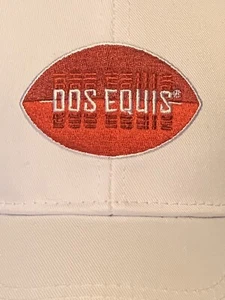 Dos Equis Beer verstellbare Snapback Cap Mütze weiß mit gesticktem Logo - Bild 1 von 9