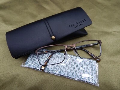 NUEVO Marco Óptico Ted Baker TM502 Marrón BRN 55-18-140 con Estuche Foto 1 de 4