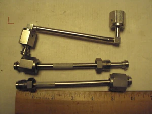 1/4" VCR piping, lot of 3 each; 316SS - Picture 1 of 1