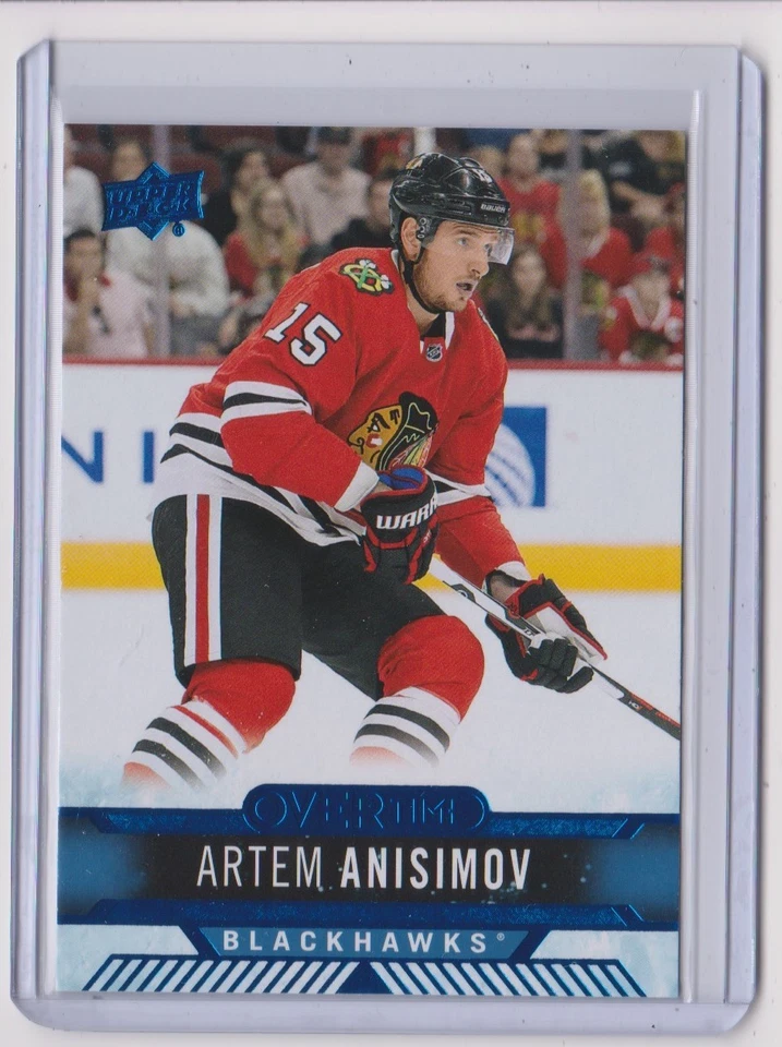 17-18 2017-18 Upper Deck Overtime Blue #82 Artem Anisimov Chicago Blackhawks - Image 1 of 1