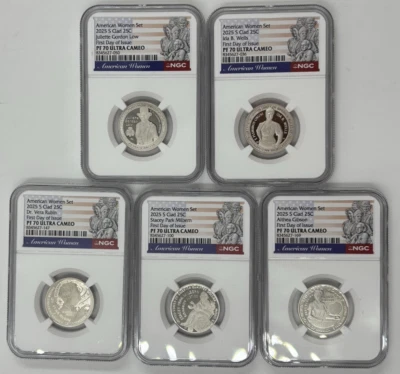 2025 S CLAD PROOF AMERICAN WOMEN SET NGC 70 🔥FIRST DAY OF ISSUE 🔥 - Image 1 of 3