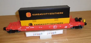 LIONEL 2123030 KANSAS CITY SOUTHERN KCS MAXI-STACK O GAUGE TRAIN CAR INTERMODAL - Picture 1 of 5