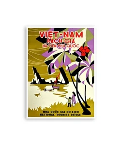 Vietnam Travel Poster Wall Art Print 12x16" Nostalgia XR3439 - Picture 1 of 1