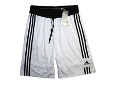 Adidas 3G Speed X Basketball Club Jersey Shorts NWT Black Stripe White L Long