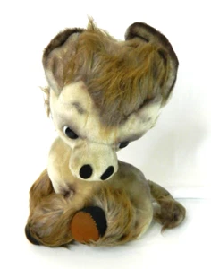 Vintage Estate 60s Plush Kamar Donkey Pancho Mohair Sawdust Stuffed Toy Japan - Picture 1 of 7