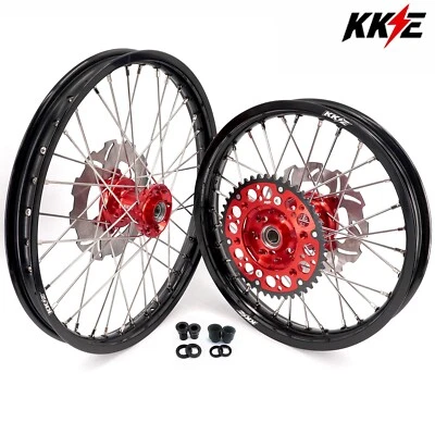 Ruedas de moto de cross CNC KKE 21/18 para llantas Honda XR400R 1996-2004 XR600R 91-2000 Foto 1 de 4
