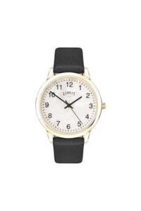 Limit Ladies Gold Case Mother of Pearl Dial Watch 34mm 60010 - Picture 1 of 1