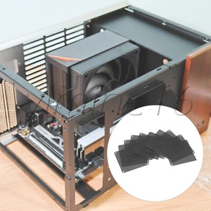 3.54"x3.54" Computer Case Fan Filter Grill Plastic Grills Cover Black Pack of 20 - Afbeelding 1 van 6