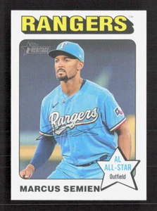 Marcus Semien 2024 Topps Heritage #127 borde blanco paralelo - Imagen 1 de 2
