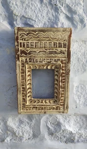 Wood Picture Frame Photo Frame Hand Made and Carved Unique photo Frame  - Picture 1 of 4