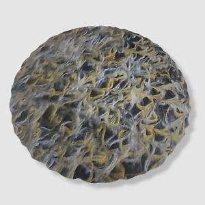 $60 KIM SEYBERT Gray Marbled Placemat 1pc | 15"L x 15"W
