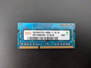 Hynix 1GB DDR3 1066MHz 204-Pin Memory Module for Laptops HMT112S6AFR6C-G7 - Picture 1 of 1