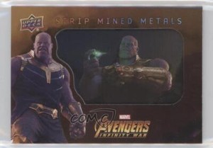 2018 Upper Deck Marvel Avengers Infinity War Strip Mined Metals Thanos 0c6