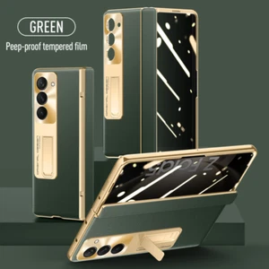 For Samsung Galaxy Z Fold 5 Shockproof Leather Phone Case with Screen Privacy - Imagen 1 de 19