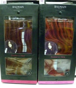 Balmain Extension 15,7" 40 cm Capelli Umani Morbido Bordo Misto Doppio Capello Più Legame - Foto 1 di 1