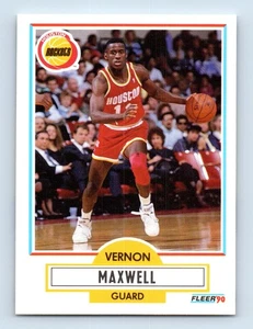 1990-91 Fleer Vernon Maxwell Houston Rockets #72 - Picture 1 of 2