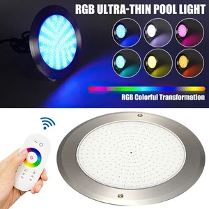 LED RGB IP68 Unterwasserscheinwerfer Poolleuchte Schwimmbadleuchte Strahler 12V - Bild 1 von 16