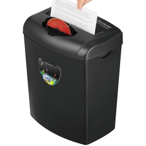 12-Sheet Cross Cut Paper Shredder with Large 5.55-Gallon Basket - P-4 Securit... - Picture 1 of 6