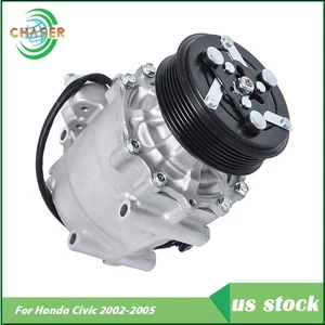 For Honda Civic 2002-2004 2005 1.7L A/C Compressor W/Clutch 2004914AM 6511266 - Picture 1 of 12