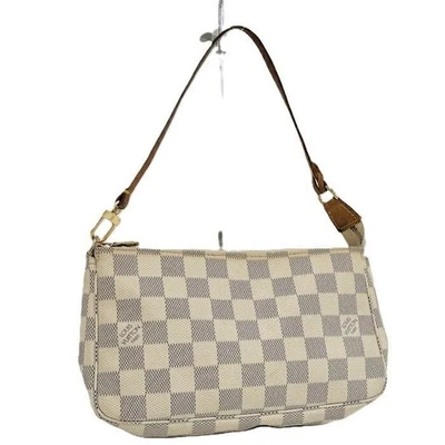 Deberes incl. Auténtica bolsa de accesorios Louis Vuitton N41207 Pochette Damier Azur Foto 1 de 4