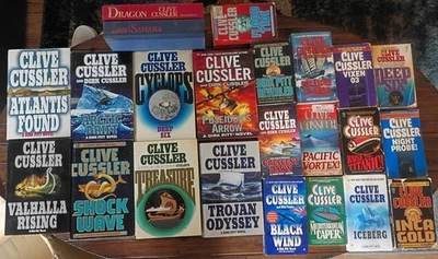 🔥Lot of 23 Clive Cussler Dirk Pitt Novels-10 Hardcovers & 13 Paperbacks🔥 - Image 1 of 4