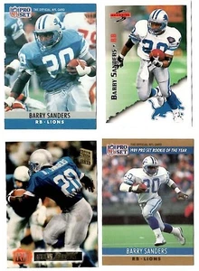 BARRY SANDERS Lions ~ Lot 4 Diff Cards ~ FREE SHIP - Picture 1 of 1