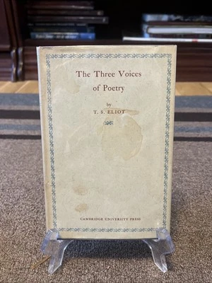 The Three Voices Of Poetry By T S Eliot 1954 - Image 1 of 3