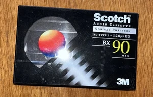Scotch BX 90 Blank Audio Cassette Tape Normal Bias 3M NEW SEALED  - Bild 1 von 3