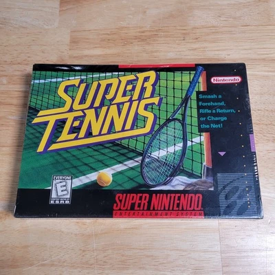 Super Tennis SNES Super Nintendo Entertainment Sys 1991 Brand New Factory Sealed - Image 1 of 4