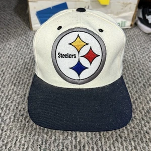 Vintage Pittsburgh Steelers Hat Cap Snapback Adult 90s NFL 90s Football Sport - Picture 1 of 8