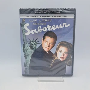 Saboteur (4K Ultra HD + Blu-ray + Digital, 1942) Alfred Hitchcock | Sealed - Picture 1 of 7