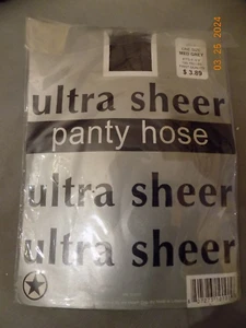 Vintage Neu Old Stock Ultra Durchsichtig Grau Damen Strumpfhose - Bild 1 von 2