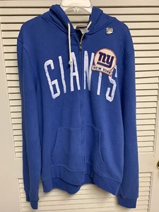 New York Giants Herren Gr. XL Large Blau Full Zip Jacke Hoodie - Bild 1 von 6