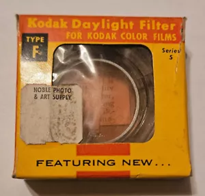Vintage Kodak Series 5 Daylight filter, Type F #85C with Case, Box, & Instr - Picture 1 of 16